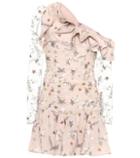 Self-portrait Star-embroidered Mesh Dress