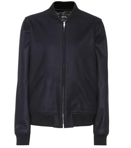 A.p.c. Wool-blend Bomber Jacket