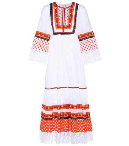 Tory Burch Annalise Cotton Peasant Dress