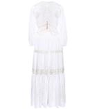 Christopher Kane Floor-length Embroidered Gown With Crochet-knit Trim