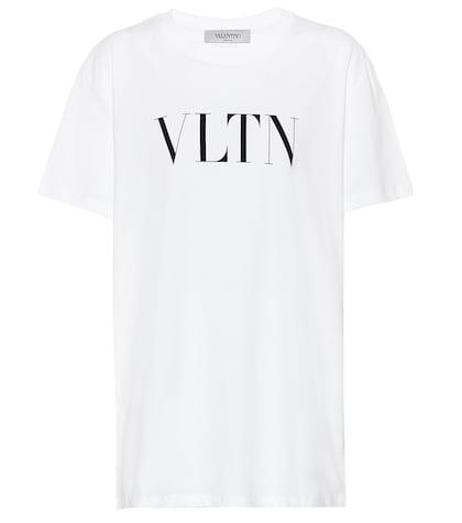 Valentino Vltn Printed Cotton T-shirt