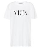 Valentino Vltn Printed Cotton T-shirt