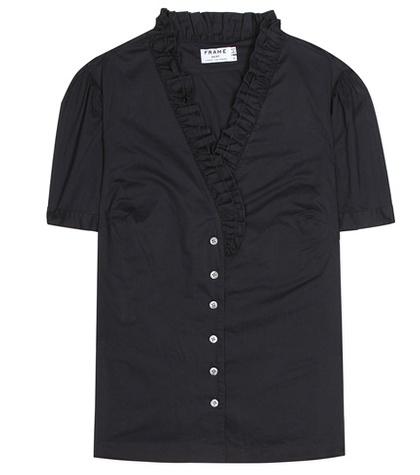 Heidi Klein Ruffled Cotton Blouse