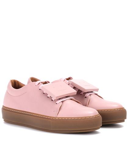 Valentino Exclusive To Mytheresa.com – Adriana Turnup Leather Sneakers