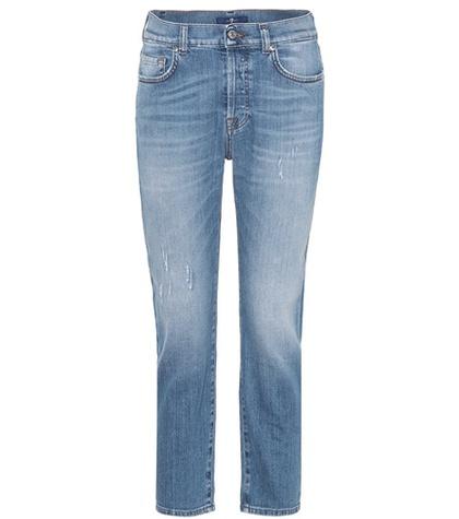 7 For All Mankind Josefina Mid-rise Cropped Jeans