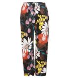 Marni Printed Cotton And Linen Trousers