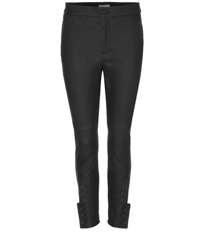 Bottega Veneta Leather Cropped Trousers
