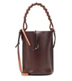 Loq Gate Medium Leather Bucket Bag