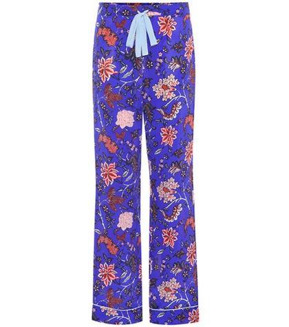 Roger Vivier Printed Silk Trousers