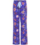 Roger Vivier Printed Silk Trousers