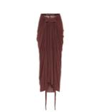 Rick Owens Lilies Draped Knit Skirt