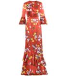 Erdem Venice Floral-printed Silk Dress