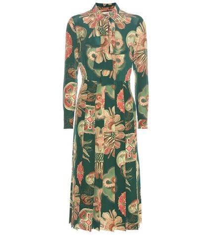 Gucci Printed Crêpe Silk Midi Dress