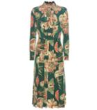 Gucci Printed Crêpe Silk Midi Dress