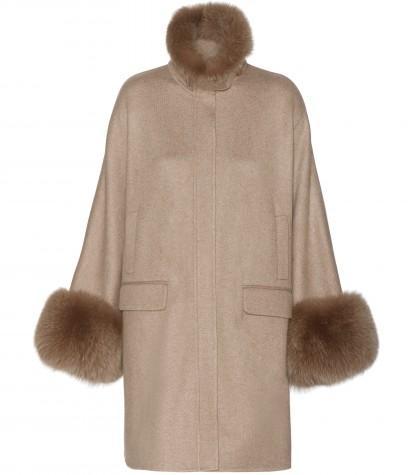 Loro Piana Anouk Cashmere And Fox Fur Coat