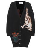 Fendi Intarsia Wool-blend Cardigan