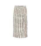 Salvatore Ferragamo Printed Silk-blend Midi Skirt