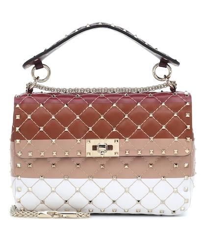 Valentino Garavani Valentino Garavani Spike.it Medium Leather Shoulder Bag