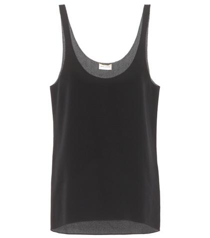 Saint Laurent Silk-crêpe Top