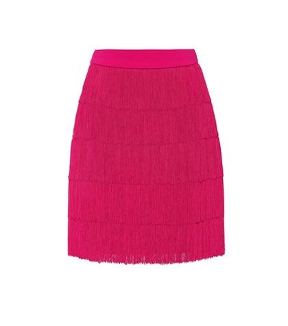 Dolce & Gabbana Fringed Crêpe Miniskirt