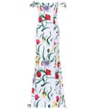 Carolina Herrera Floral Cotton-blend Gown