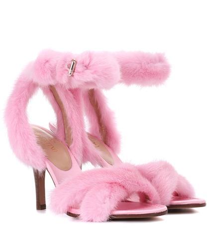 Valentino Garavani Valentino Garavani Fur Sandals