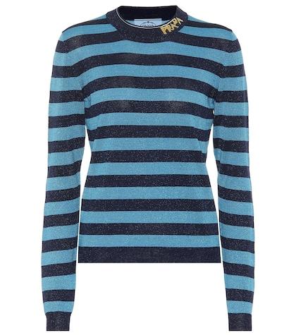 Prada Striped Wool-blend Sweater
