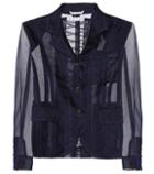 Magda Butrym Lace-up Tulle Blazer