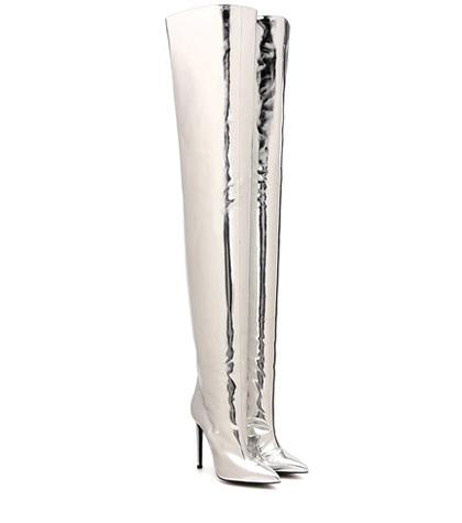 Balenciaga Knife Over-the-knee Leather Boots