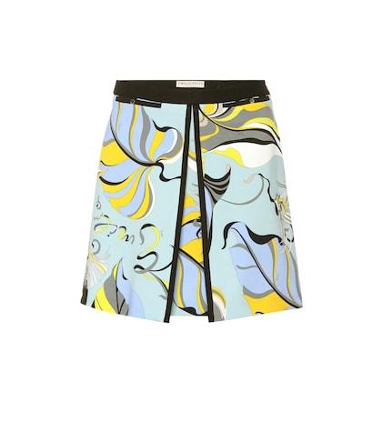 Emilio Pucci Printed Stretch Knit Miniskirt
