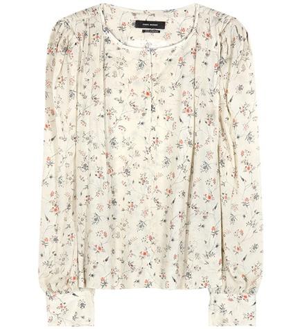 Kenzo Thalio Printed Silk Blouse