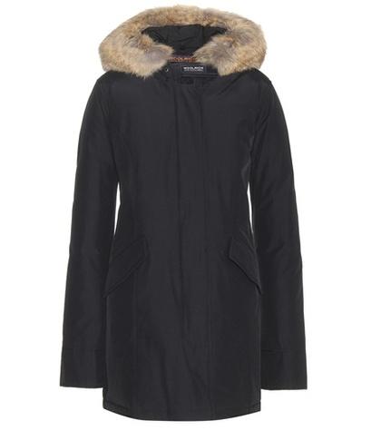 Francesco Russo Arctic Coat With Fur Trim