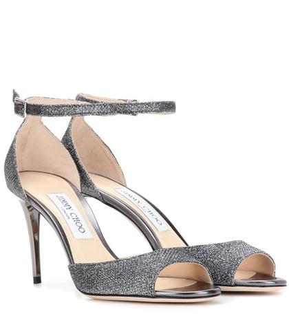 Jimmy Choo Annie 85 Glitter Sandals