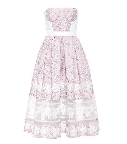Huishan Zhang Wool And Silk Lace Dress