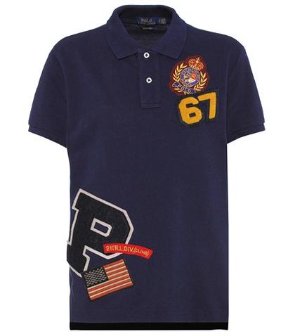 Polo Ralph Lauren Appliquéd Cotton Polo Top