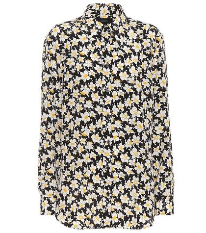 Joseph Morison Floral-printed Silk Shirt