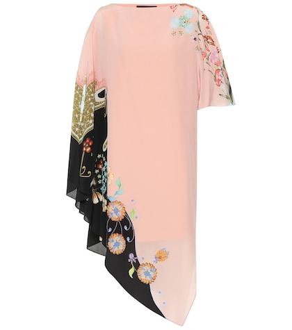 Etro Floral Silk Asymmetric Dress