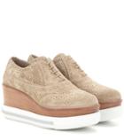 Miu Miu Leather Platform Brogues