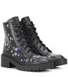 Kenzo Pike Embroidered Leather Boots