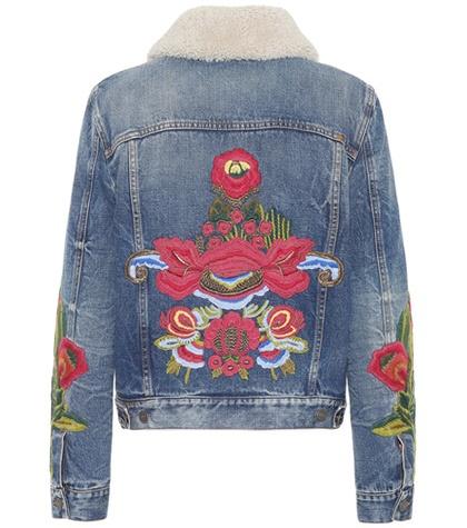 Fendi Embroidered Denim Jacket