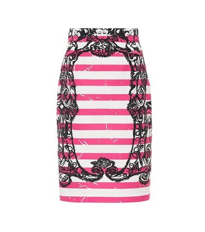 Prada Exclusive To Mytheresa – Printed Cotton Skirt