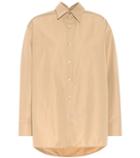 Balenciaga Pinched Collar Cotton Shirt