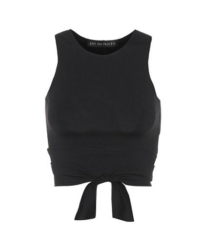 Live The Process Block Cropped Tank Top