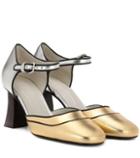 Marni Metallic Leather Pumps