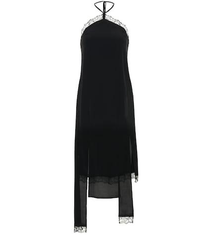 Alanui Silk-blend Crêpe Slip Dress