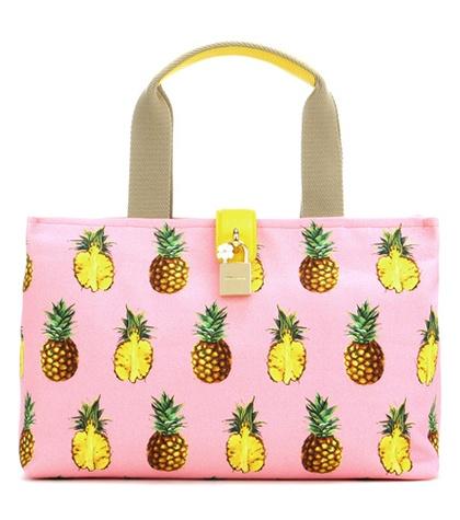 Paige Printed Canvas Tote Bag