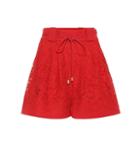Valentino High-rise Silk And Wool Shorts