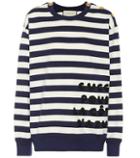 Gucci Striped Cotton-jersey Sweatshirt