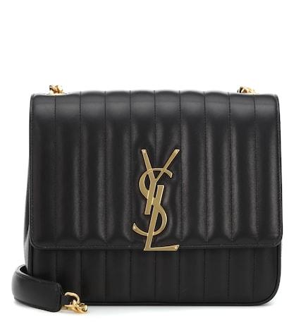 Saint Laurent Vicky Large Leather Shoulder Bag
