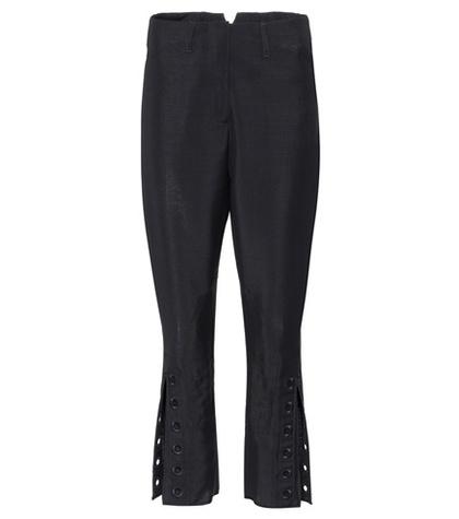 Fendi Mohair And Wool Cropped Trousers